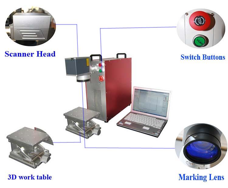 Industrial Fiber Laser Marking Machine with Max 1